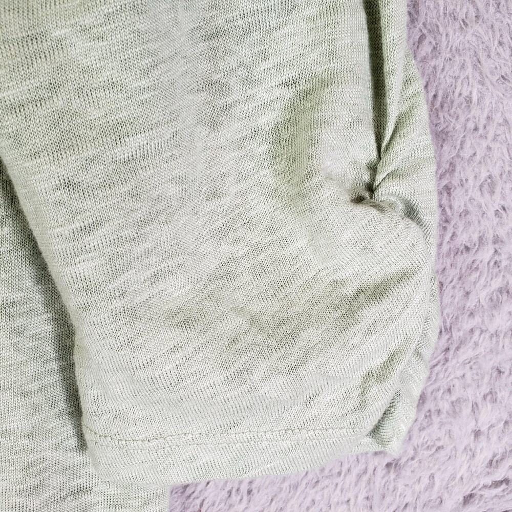 Chicos Cardigan Top Lace Linen Open Sweater Women’s Size 2 US Large L Green - Picture 5 of 10